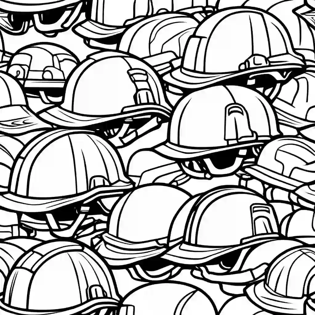 Camouflage Helmets coloring pages